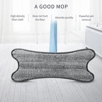 

1pcs/5pcs Hand-Free Wash Mop Cloth Replace For Congis X-Type Microfiber Floor Mop Flat Mop Manual Extrusion Household Cleaning