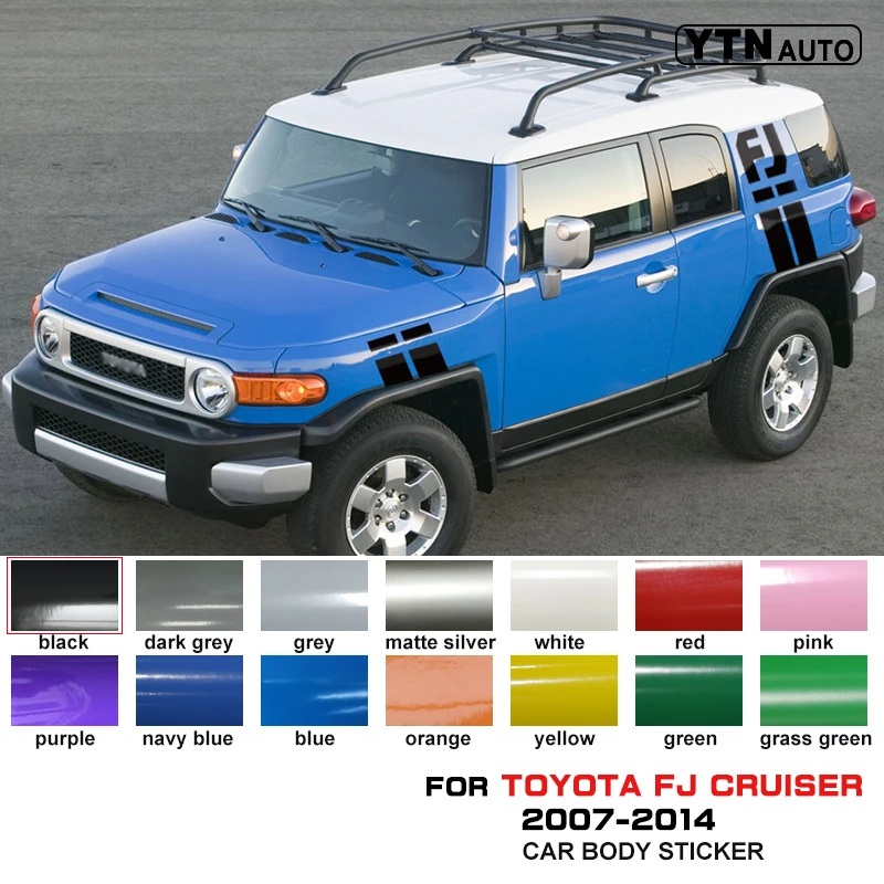 車のステッカーカスタムフィットトヨタ Fj クルーザーファッション車の装飾 4 個サイドドアボディストライプグラフィックビニールクール車デカール Aliexpress Automobiles Motorcycles