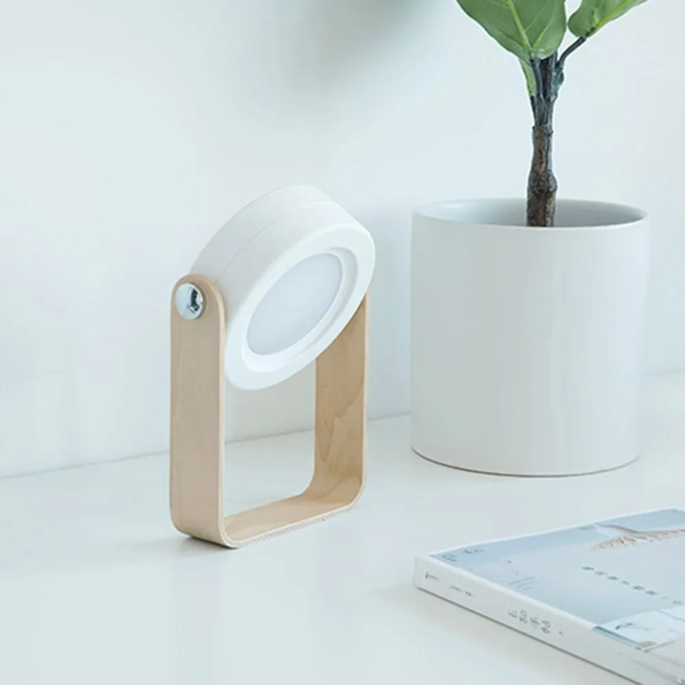 Foldable Touch Dimmable Reading LED Night Light Portable Lantern Lamp USB Rechargeable for Children Kids Gift Bedside