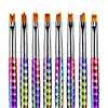 8Pcs Nail Brush Set Gradient Drawing Pen Flower Paint Acrylic Tools Brushes For Manicure UV Gel Polish 5