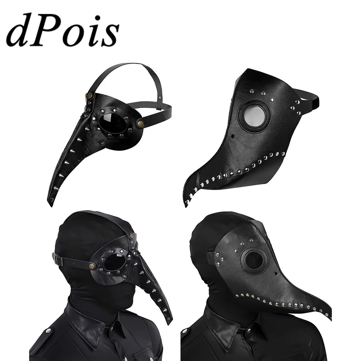 

Halloween Prom Half Face Masks Gothic Plague Doctor Bird Mask For Women Men Fancy Party Cosplay Steampunk Role-playing Costumes