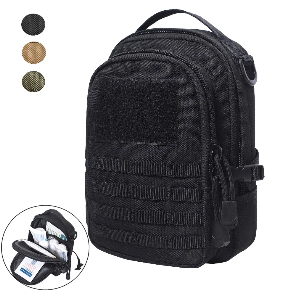 Bolsa táctica Molle EDC para exteriores, accesorio de soporte para teléfono, cinturón, caza, Camping, senderismo