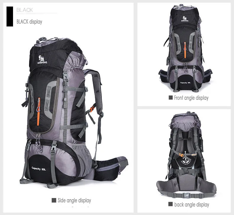 80L mochila туристический рюкзак мочила для похода туризма рюкзаки путешествия Горный рюкзак Водонепроницаемый треккинг туристический