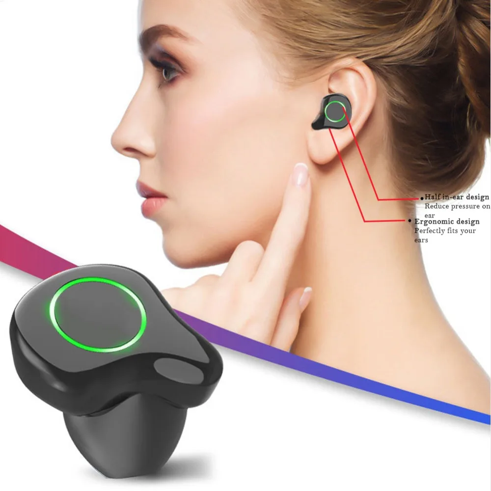 TWS сенсорное управление Bluetooth 5,0 гарнитура Автоматическое Сопряжение шумоподавление HIFI бас водонепроницаемые спортивные наушники power Bank Поддержка SIRI