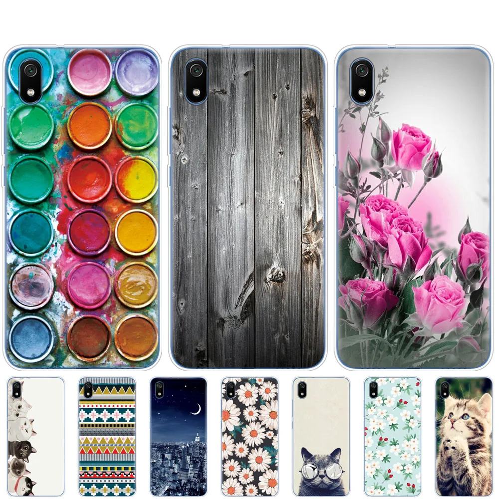 

for xiaomi redmi 7a case cover soft tpu silicon phone coque on for redmi 7 a bumper hongmi 7a copas 360 Protective fundas cute