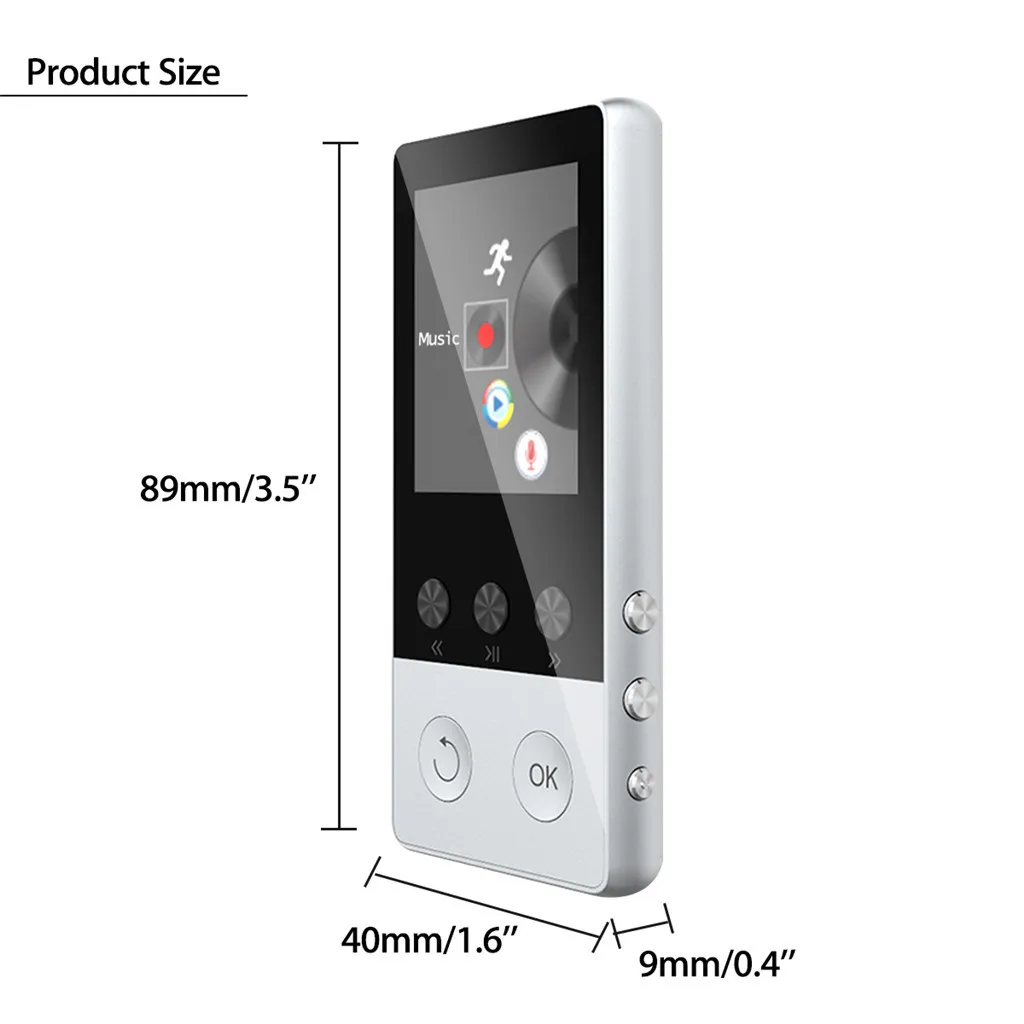 Portable MP3 music player Blueteeth MP3 4 Music Player With FM Hi-Fi Lossless Support up to 128GB walkman sports MP3 player