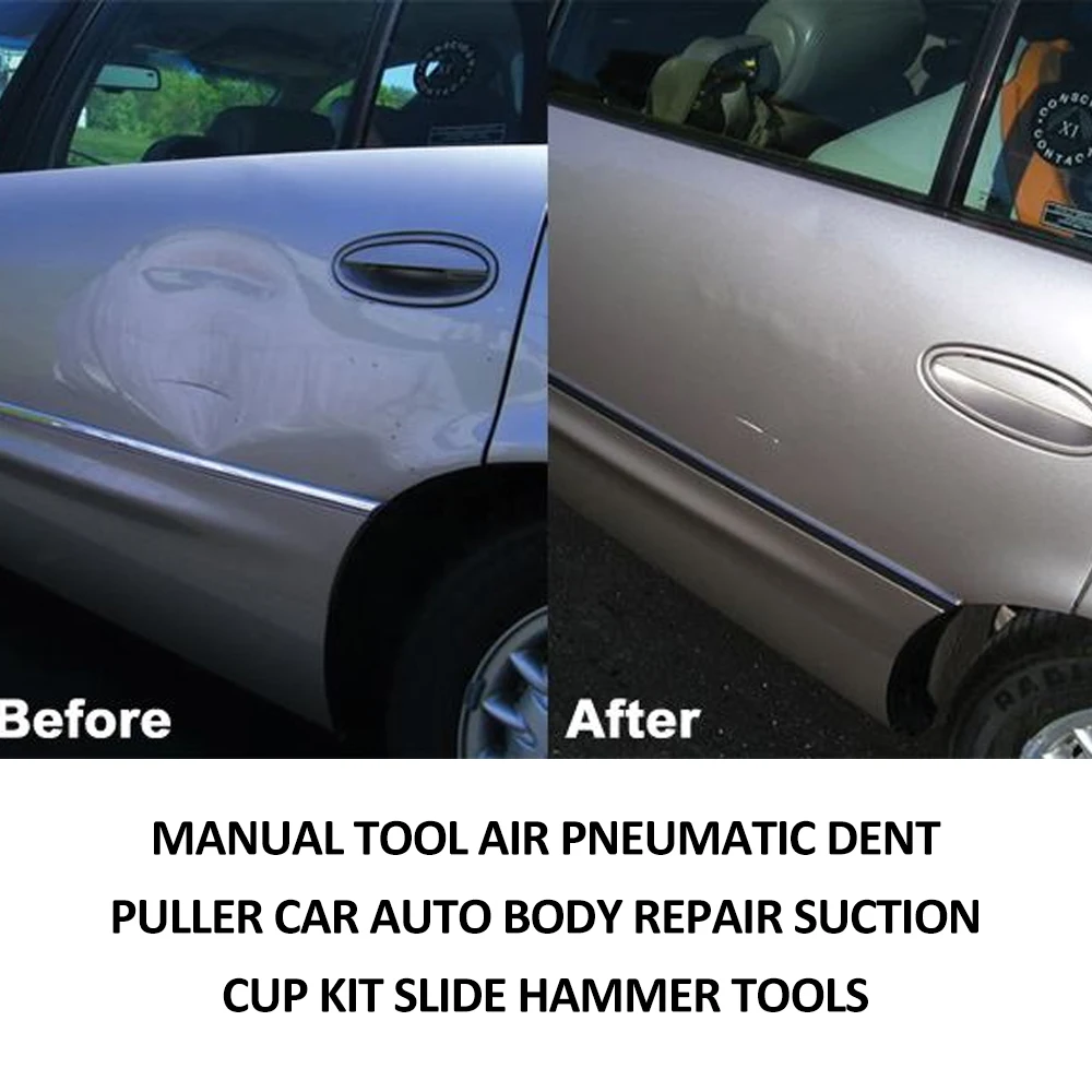 

Meterk Professional Manual Tool Air Pneumatic Dent Puller Car Auto Body Repair Suction Cup Kit Slide Hammer Tools