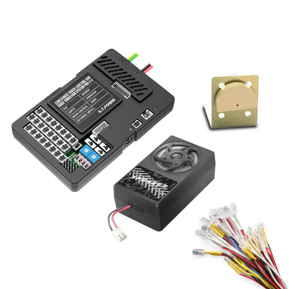 Durable Container Truck Lignting And Voice Vibration System Pro-EU RC Truck Accessories Rich Function