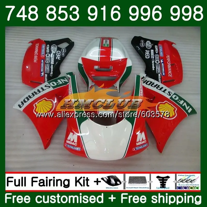 996 для поездок на мотоцикле DUCATI 748 853 916 94 96 97 98 99 01 02 красный, белый 50CL. 93 998 S R 1994 1995 1996 1997 1998 1999 00 2001 2002 обтекатель