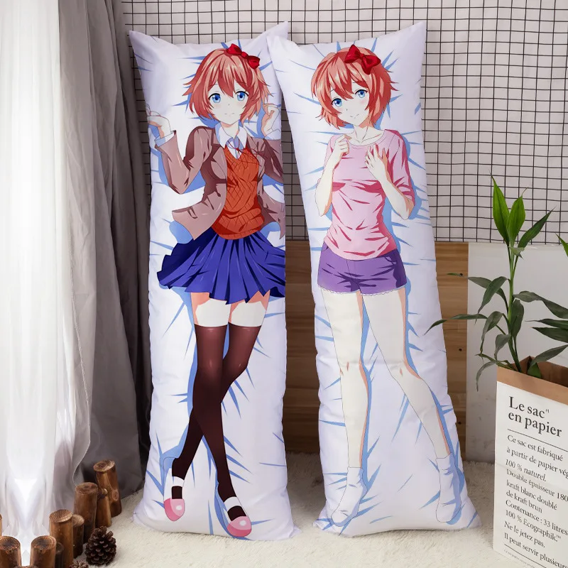 Anime Beauty Sayori Monika Dakimakura Pillow Case Bedroom Decor