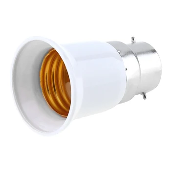 

New Big Promortion B22 to E27 Base LED Light Lamp Bulb Fireproof Holder Adapter Converter Socket Universal Light Converter Lamp