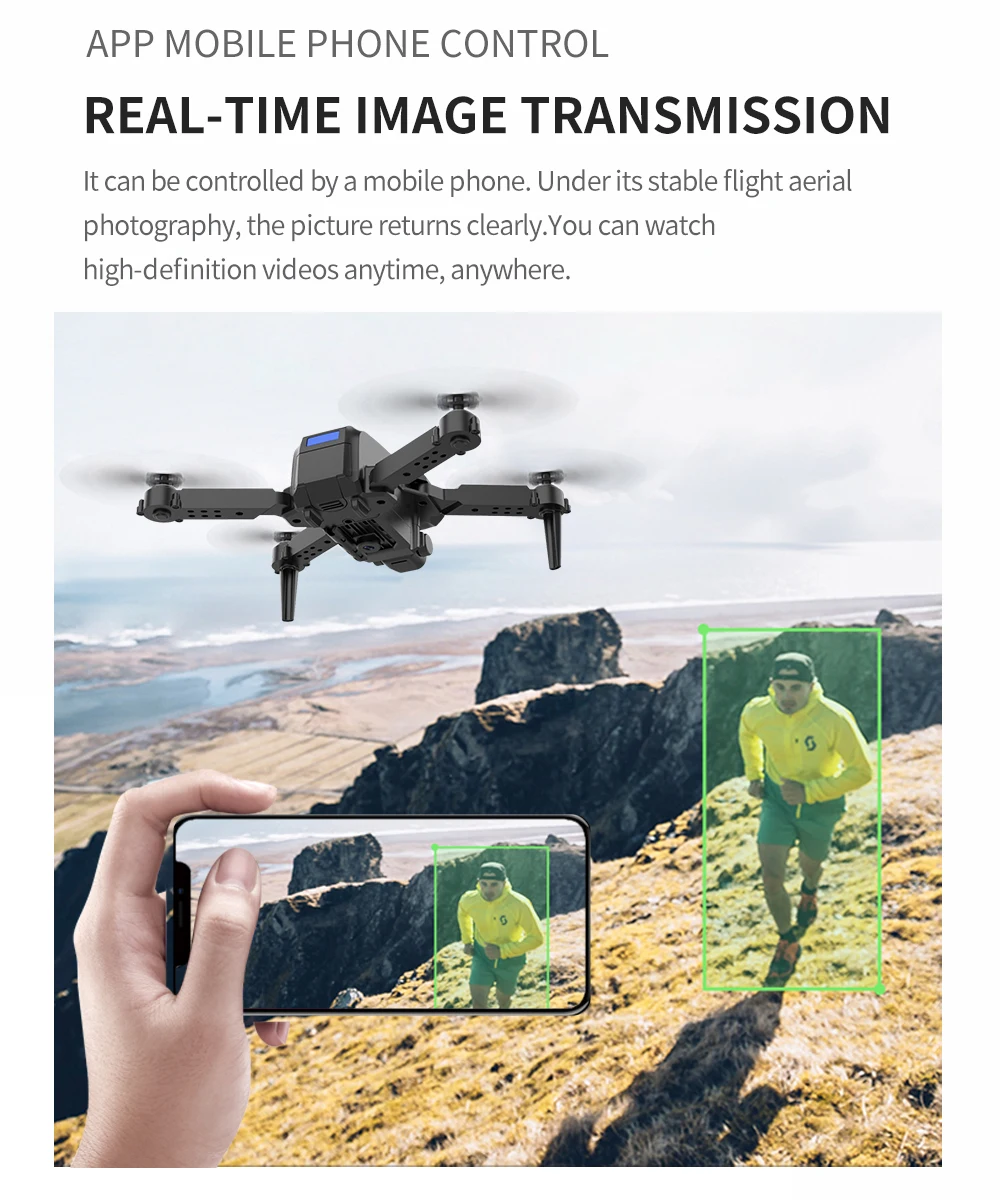 K5 Mini Drone, mobile phone control real-time image transmission it can be controlled by 