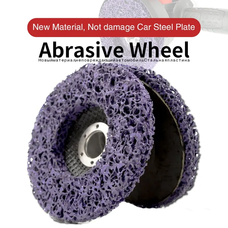 

5PCS 115mm Poly Strips Disc Grinding Wheel Paint Rust Remover Clean Grinding for Durable Angle Grinder Truck Motorcycles