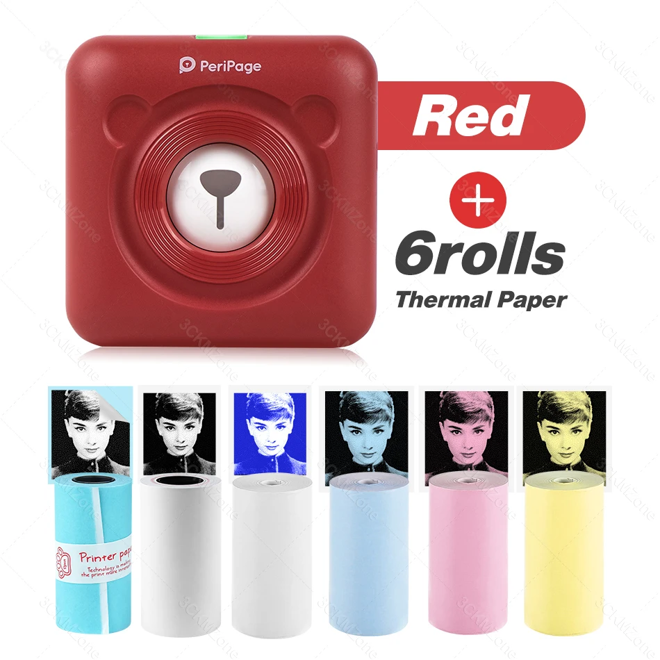 Peripage Mini Photo Printer Draagbare Pocket Printer Thermische Label Notes Sticker Bluetooth Printer Voor Mobiele Telefoon