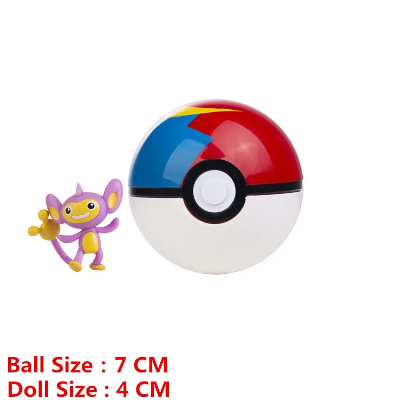 mecha godzilla toy Pokemon Pokeball With Cartoons Movie Anime Figure Pikachu Charmander Eevee Squirtle Vulpix Quality Pet Action Model Toys Gifts goku toys