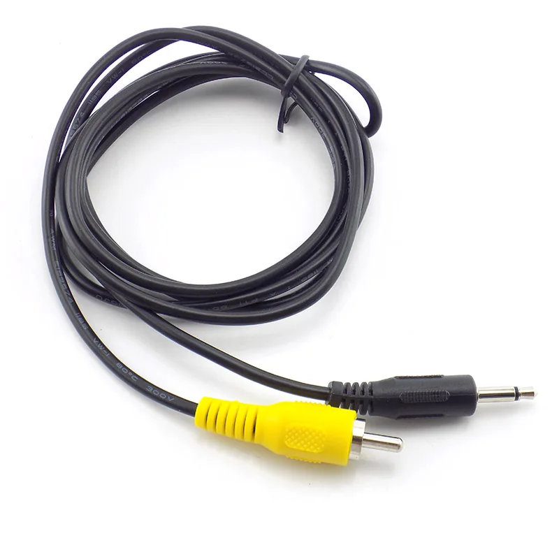 1,5 м 3,5 мм 1/" моно штекер в один RCA Штекер кабель для аудио-видео адаптер Соединительный шнур