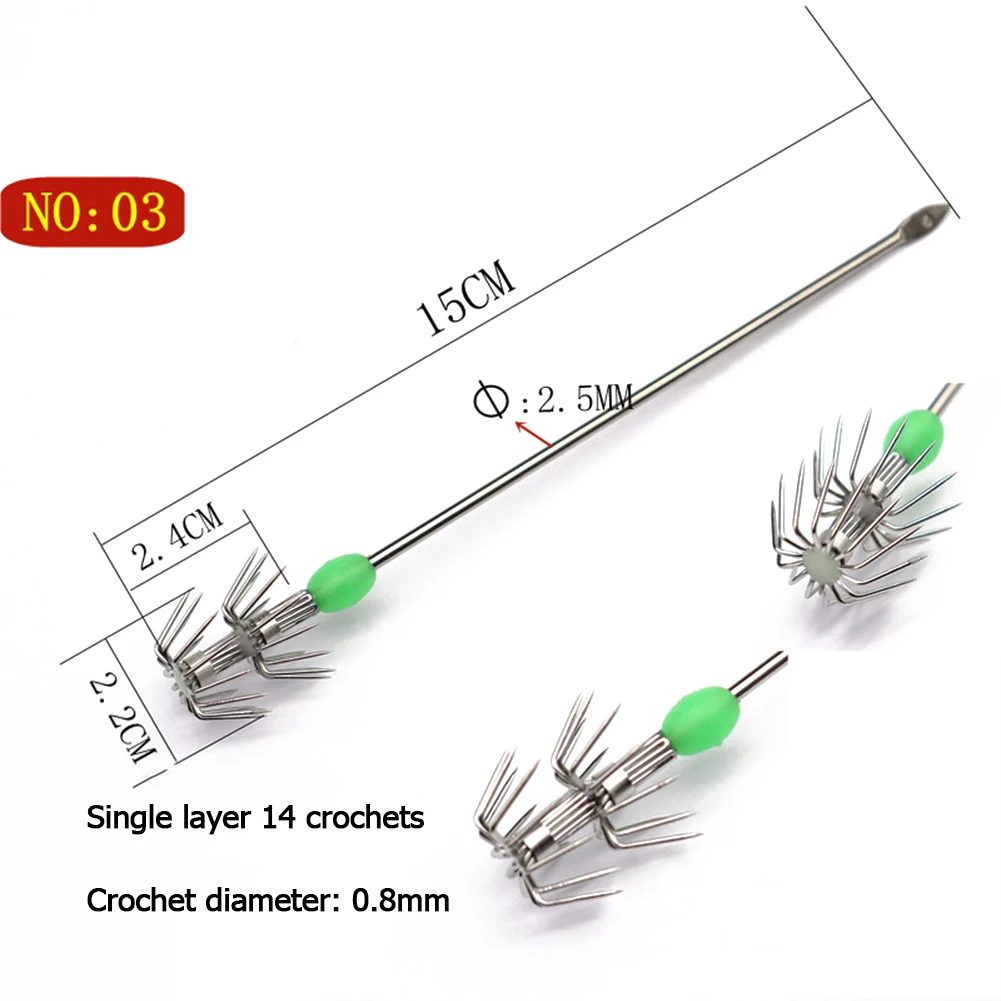 Steel Hook Cuttlefish Squid, Hooks Fishing Octopuses