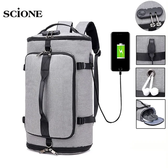 USB Anti-theft Gym backpack Bags Fitness Gymtas Bag for Men Training Sports Tas Travel Sac De Sport Outdoor Laptop Sack XA684WA 1