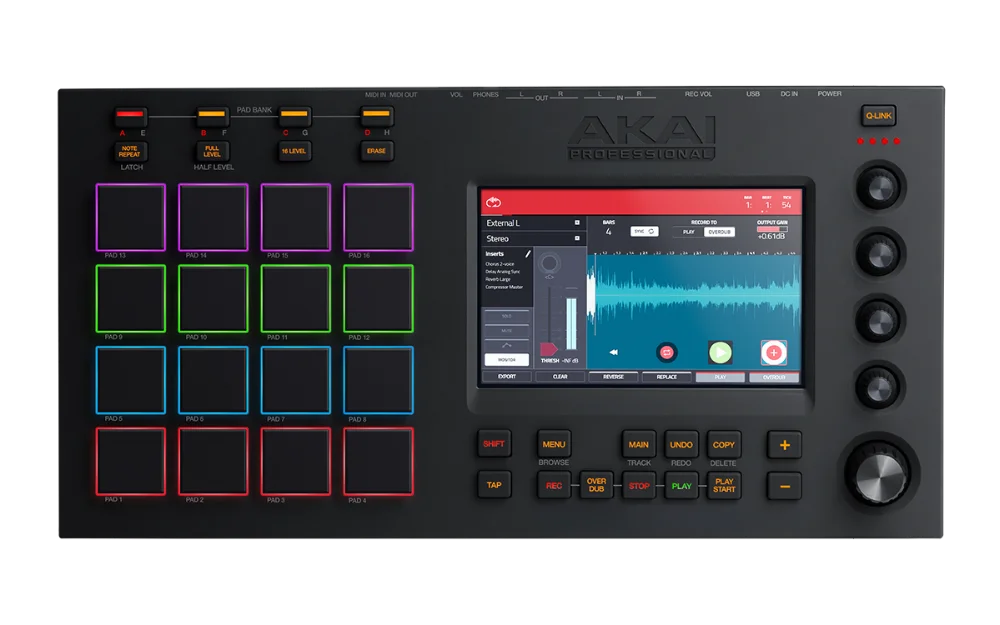 Akai Профессиональный MPC сенсорный | музыкальная производственная станция, 1,8 дюймовый многоцветный сенсорный экран