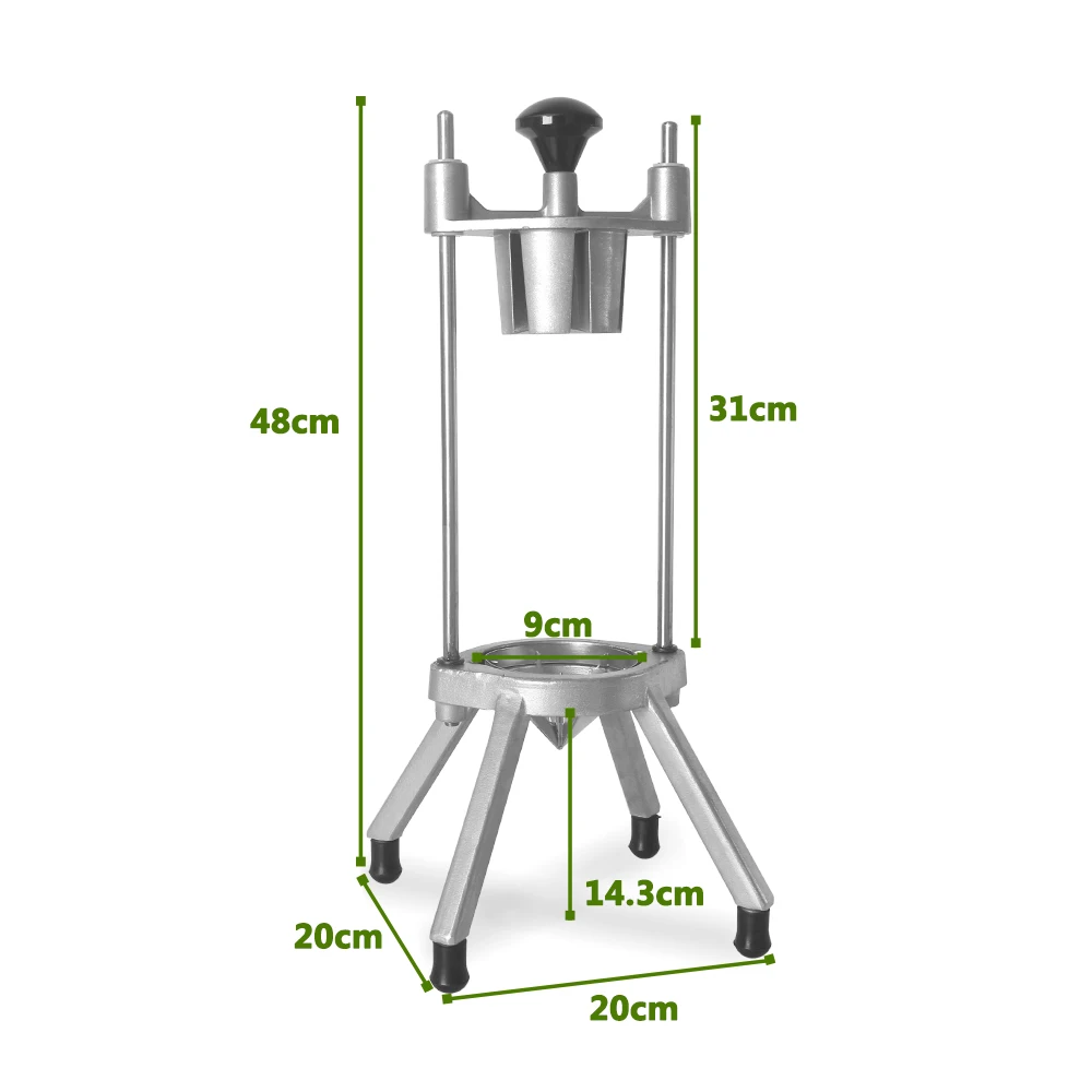  ITOP AM-14 Stainless Steel Fruit And Vegetable Cutter One-piece Molding Safe Easy Clean Fast Durabl - 4000057198399