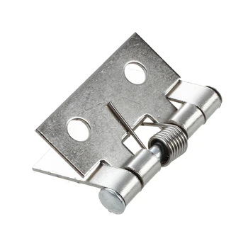 

Silver Tone Metal 25 x 33 x 0.8mm Spring Loaded Butt Hinges