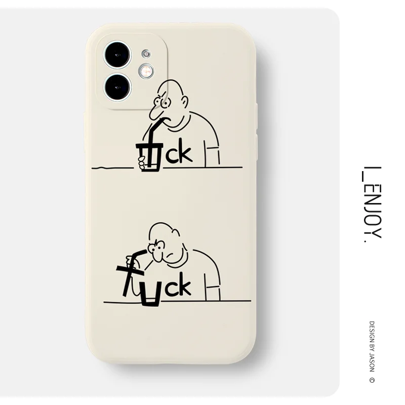 Мягкий силиконовый чехол для телефона с забавным аниме ударопрочный iPhone 13 12 11 Pro