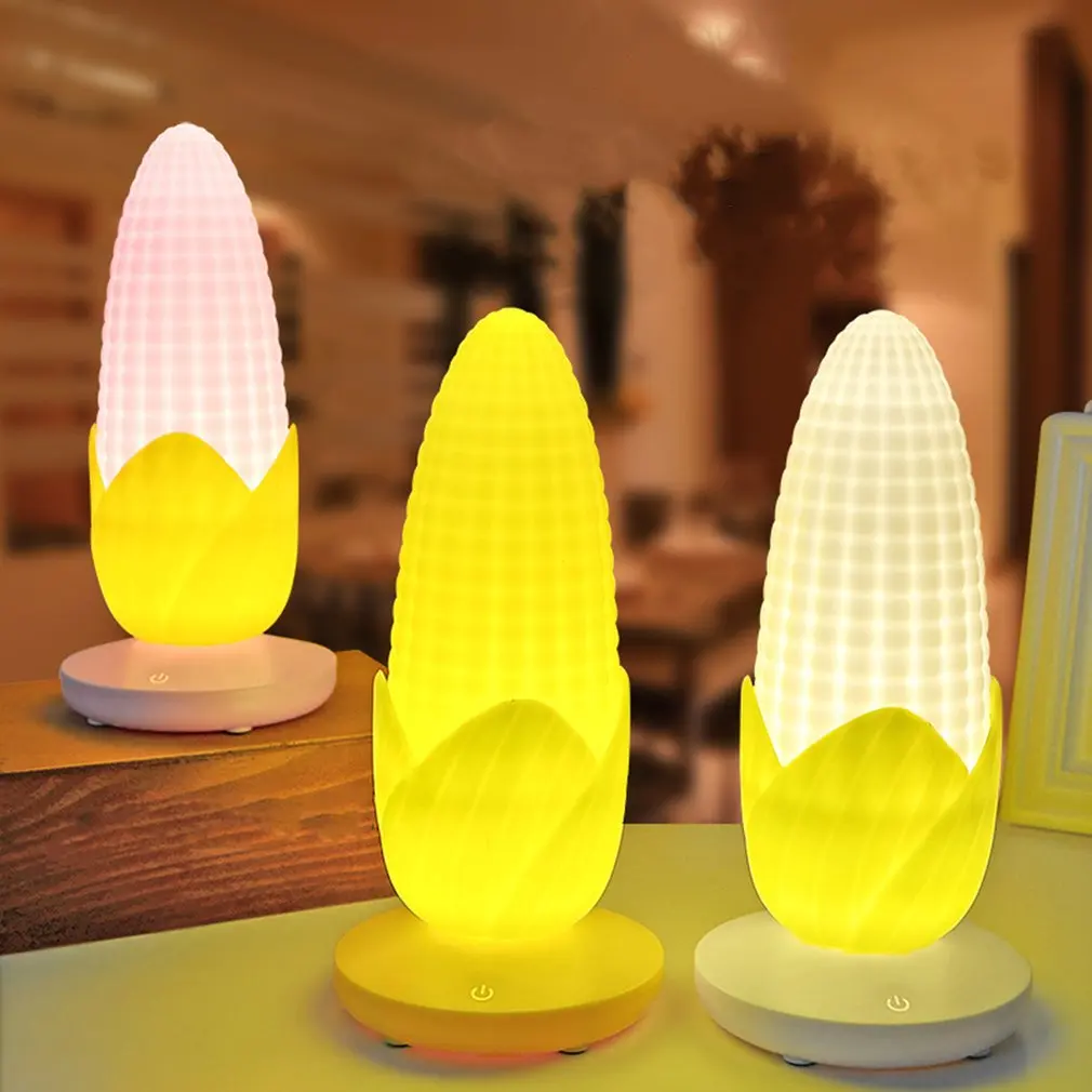 

Creative Led Corn USB Rechargeable Night Light Home Bedroom Bedside Lamp Decoration Atmosphere Lights