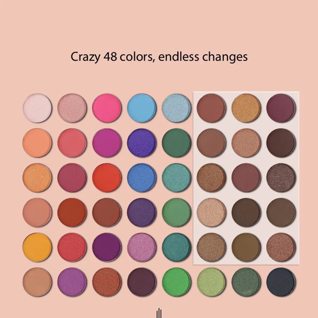 Coco Venus 48-color Nude Shining матовые жемчужные пюре картофельные многоцветные тени для век Pallete водостойкие косметические тени для век