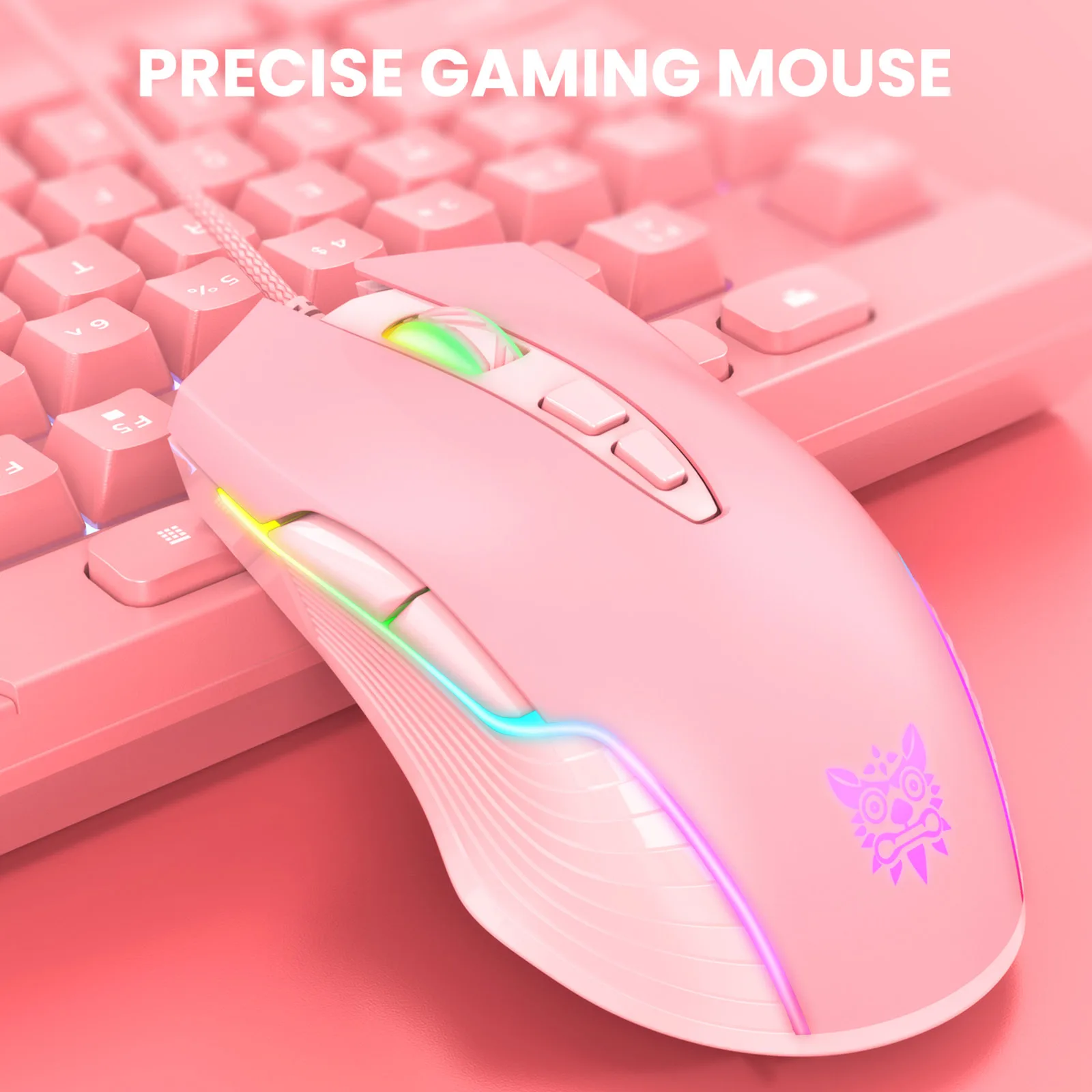 CW905 USB Wired Gaming Mouse RGB LED Light E-sports Mouse Optical