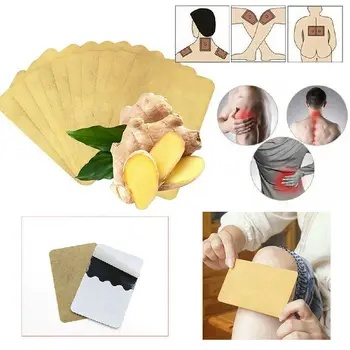 

10Pcs Ginger Detox Patch Body Neck Knee Pad Pain Relief Feet Cleansing Patch Loss Weight To Help Sleep Skin Care TSLM2