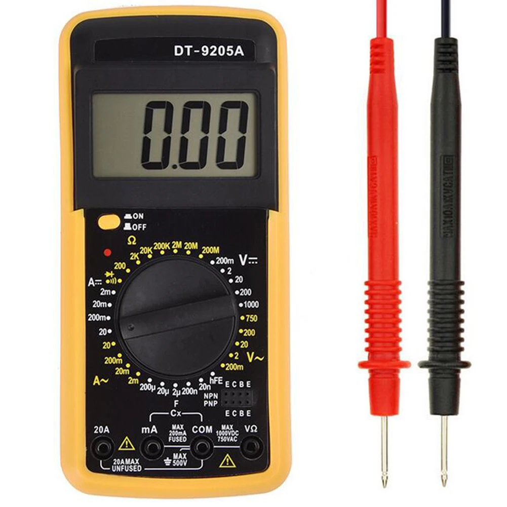 

Handheld Digital Multimeter LCD Backlight Display AC/DC Ammeter Voltmeter Ohm Voltage Tester Meter Portable Multimeters