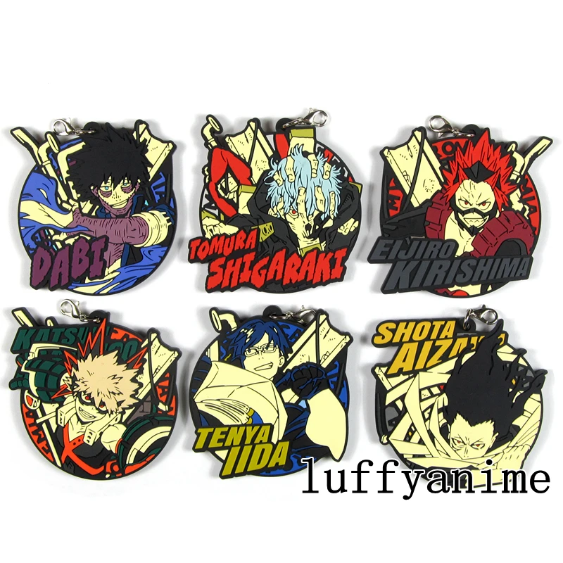 My Hero Academia Rubber Mascot Pendant Heroaca Shigaraki Tomura Bakugou Katsuki Azawa Shouta dabi Eijiro Phone Strap Keychain | Игрушки и