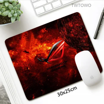 

Gaming Mousepad 21*26cm Mouse pad Republic Of Gamers Small Size Rubber Durable Locking Edge Office Mat PC Accessories