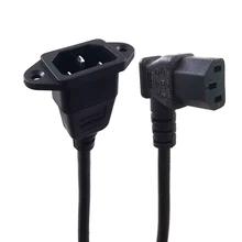 IEC320 C14 к C13 удлинитель, C14 с винтовыми отверстиями и C13 короткий свинцовый шнур PDU UPS