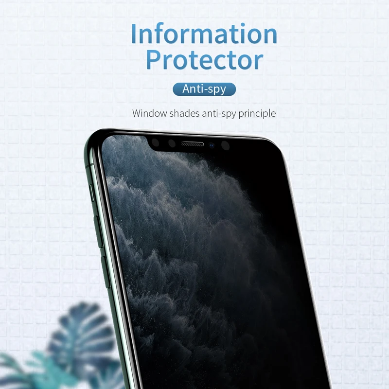Rock ip11 pro 5,8 анти-шпионское клеевое стекло для защиты экрана для iphone 11 pro max 6,5 полное Закаленное стекло Защитная пленка для экрана