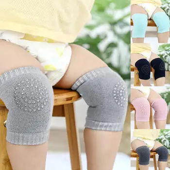 

1 Pair Newborn Baby Kneepads Unisex Baby Solid Color Elastic Crawling Anti-Slip Kneepads Knee Protection Cover For Newborn Baby