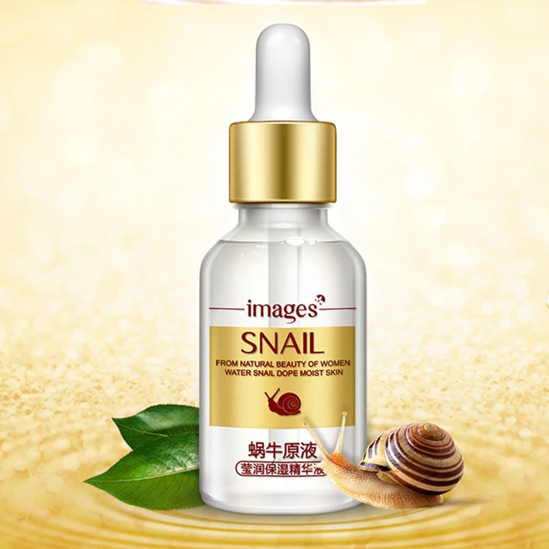 4PCS Images Snail Face Skin Care Set Day Cream/ Essence/ Eye Cream/Cleanser Anti Aging Repair Whitening Nursing Facial Sets
