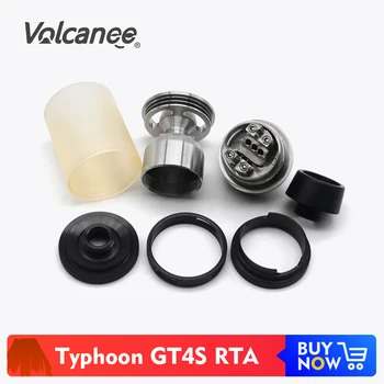 

Volcanee Shenray Typhoon GT4S MTL RTA Adjustable Airflow 23mm Diameter Mechanical Vape Tank for Vapor 510 Box Mod Vaper Kit