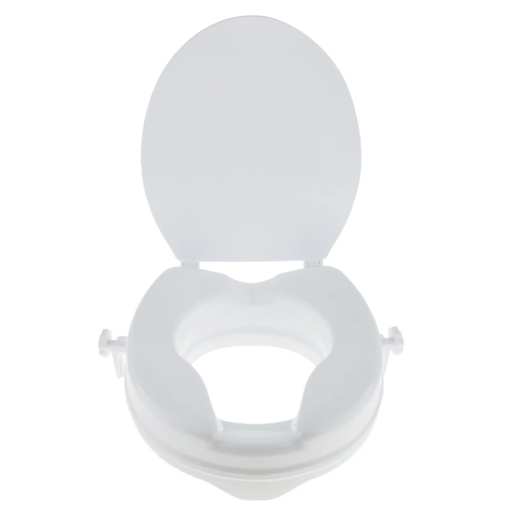 Handicapped Elderly Senior 2" Toilet Seat Riser Raised Safety Chair Lifter 5