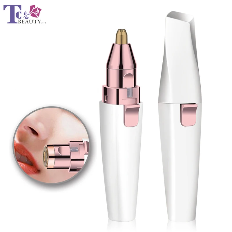 2 In 1 Electric Eyebrow Trimmer Makeup Painless Eye Brow Epilator USB