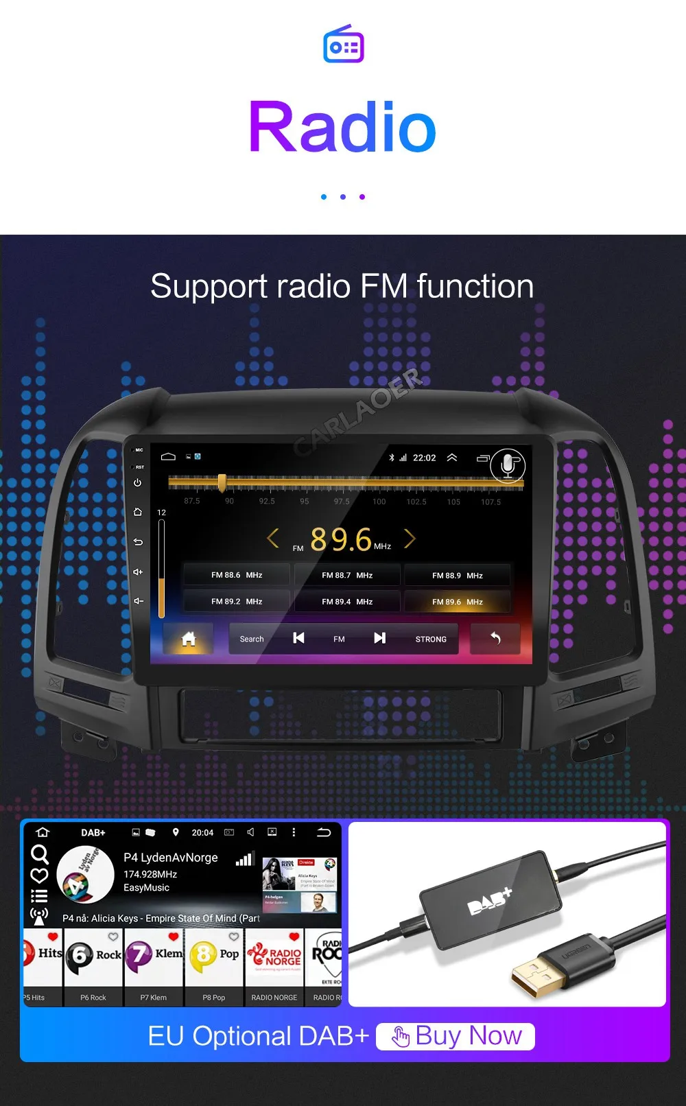 Android 8,1 мультимедийный плеер для hyundai Santa Fe 2 2006-2012 gps Navi 2din видео автомобильное радио головное устройство WiFi 4G SIM 2 din без dvd