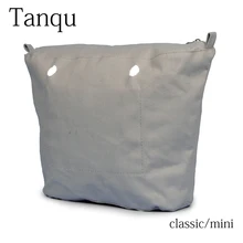 TANQU, nuevo, impermeable, forro interior, bolsillo con cremallera para Mini bolsa clásica, bolsillo interior de lona para bolsa O