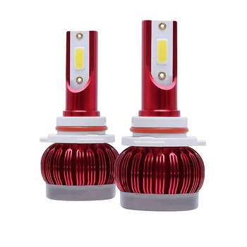 

1 Pair LED Car Light Bulbs 10000LM 72W Super Bright COB Auto Light Auto Led Head Light Car Styling Lamps 3000K Golden Yellow