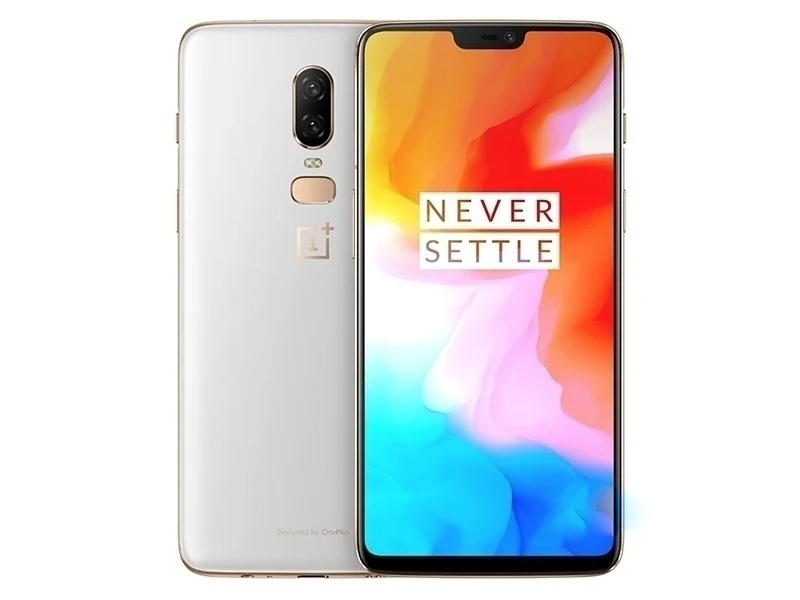 Разблокированный мобильный телефон Oneplus 6 A6003 с глобальной версией 4G LTE 6,2" 8 ГБ ОЗУ 128 Гб Две sim-карты Snapdragon 845 телефон