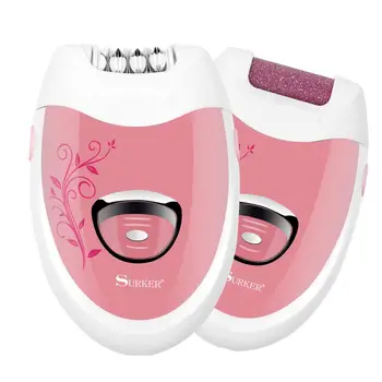 

Surker Callus remover Epilator Bikini Electric Trimmer Legs Body Depilatory Lady Shaving Trimmer Hair Removal SK-512