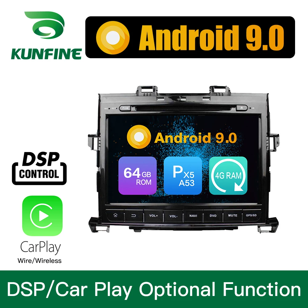 Android 9 0 Восьмиядерный 4 Гб ОЗУ 64 ПЗУ автомобильный DVD GPS навигатор мультимедийный