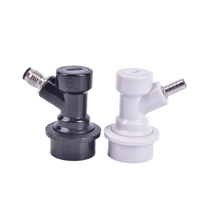 black white Homebrew Beer Keg Connector Dispenser Ball Lock Disconnect Liquid / Gas Connectors | Дом и сад