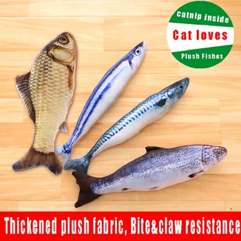 

Simulated Cat Food Fish Toy Pet Cat Fishing Game Soft Toy Catnip Toy For Cat Hunting Carp Cat Mint Fish Supplies For Kitten