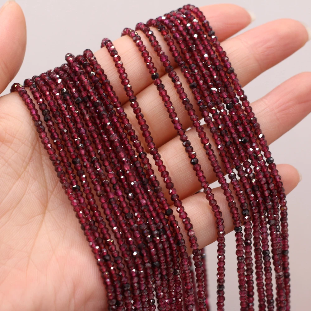 

New Style Natural Stone Bead Section Garnet Small Beads For DIY Jewelry Making Necklace Bracelet Earrings Accessory