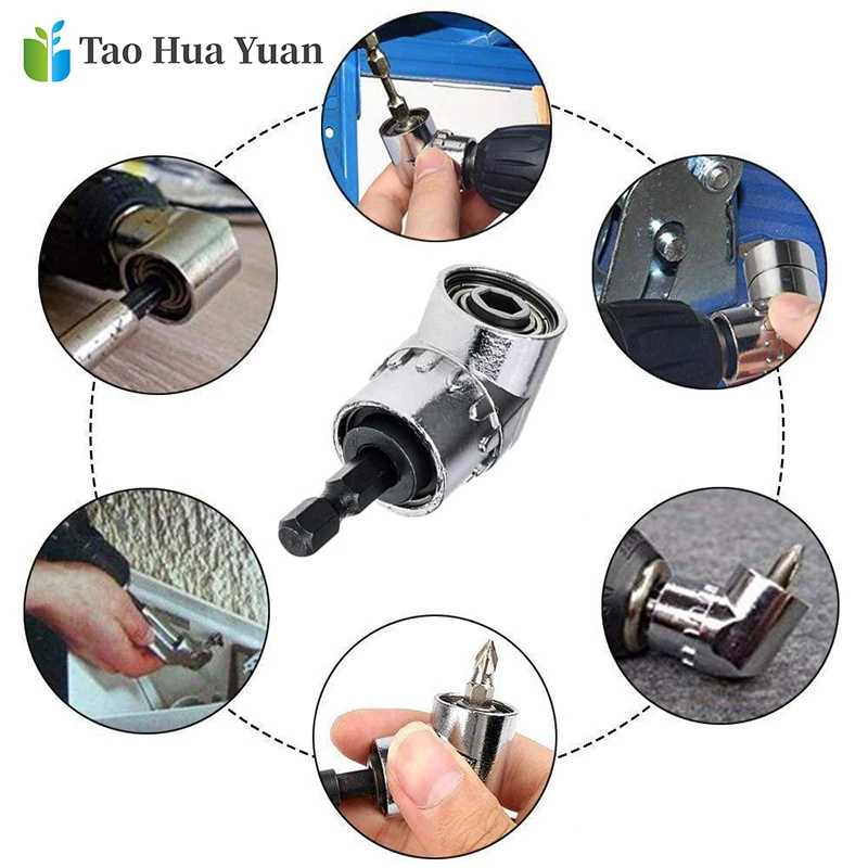1/3pc Hex Bit 105 Degree Angle Screwdriver Socket Holder Adapter